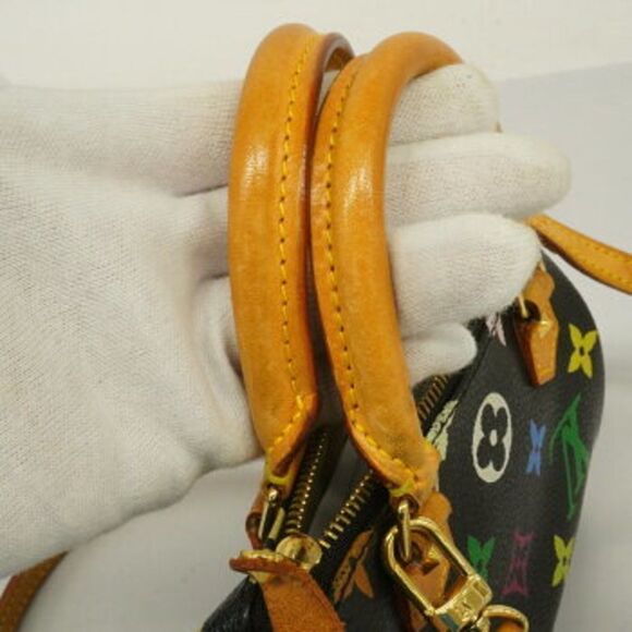 Louis Vuitton Monogram Multicolor Mini Speedy Shoulder Bag Black - Picture 7 of 11